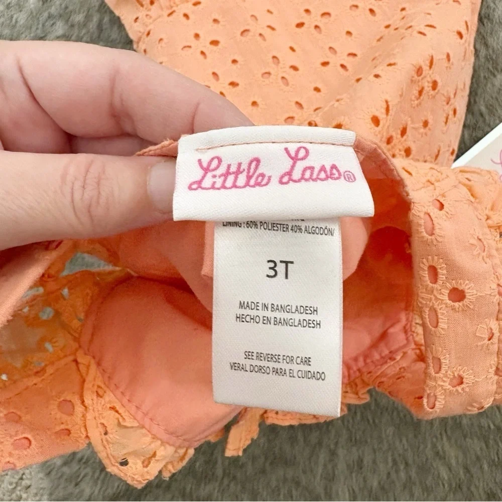NWT Little Lass Eyelet and Carters Tropical Tops 3T